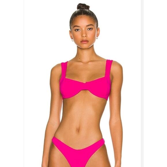 L*Space Tori Bikini Top in Bougainvillea Pink Size Small Underwire NWT - Picture 1 of 5